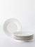 Plato Postre Cerámica Daisy Blanco 6 Piezas 20,5 cm