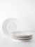 Plato Playo Cerámica Mezcla Blanco 6 Piezas 26 cm
