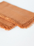 Servilletas Tusor Lisas con Flecos 40x40 cm Canela x4 unidades en internet