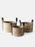 Canasto Belt 30X20 cm Natural y Negro - The Voor Store - Deco & Bazar de Buenos Aires, Argentina