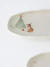 KIT X 4 FUENTE OVALADA ORGANICO CELEBRACIONES STONEWARE 23x11CM CHRISTMAS