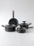 Bateria de Cocina Chef Negra Feuer 7 Piezas