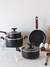 Bateria de Cocina Chef Negra Feuer 7 Piezas - comprar online