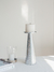 Posa Vela Metal Kiran Plateado 10x30 cm - comprar online