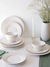 Plato Postre Cerámica Plissé Blanco 6 Piezas 20,5 cm - comprar online