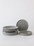 Plato Hondo Porcelana Fushion Grey Gris 25 cm 6 Piezas - comprar online