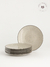 Plato Postre Porcelana Pedra Rocha Beige 6 Piezas 20,5 cm