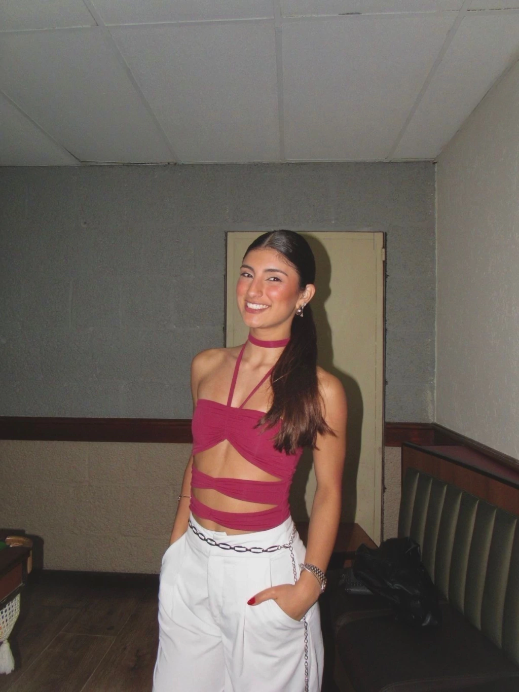 Body Amanda com recortes Bordo