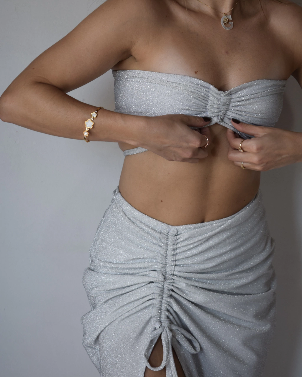 Cropped Mari Lurex