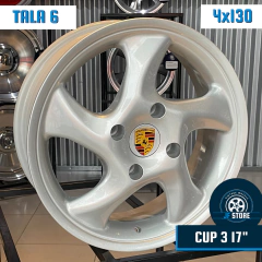 Jogo de Rodas Noova Cup 3 Aro 17 Tala 6 Prata / 4 Furos (4x130) - buy online