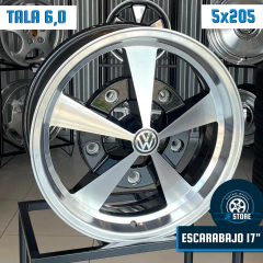 Jogo de Rodas Ramlow Escarabajo Aro 17 Tala 6 Preta Diamantada / 5 Furos (5x205) - buy online