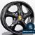 Jogo de Rodas Raw Classics Réplica Porsche Twist Aro 17 Tala 6 Preta Brilhante / 5 Furos (5x130)