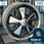 Jogo de Rodas 911 Fuchs Aro 15 Tala 5,5 Cromada com Preto / 5 Furos (5x112)