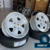 Jogo de Rodas Raw Classics Réplica Porsche 911 Fuchs Aro 16 Talas 6 e 7 Branco Diamantado / 5 Furos (5x112)