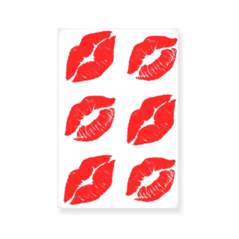 Sexy Tattoo Cartela De Tatuagem Temporária Marca De Beijo - Sedux - comprar online