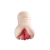 Masturbador masculino com formato realista de vagina e ânus em material macio