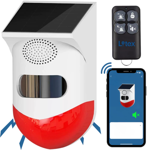 Alarma Inalambrica Solar Exterior Wifi Sensor De Movimiento LITEX LX310 - comprar online