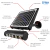 Reflector Solar Led Exterior Con Sensor Y Luz De Emergencia Litex LX830 en internet