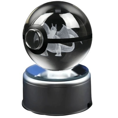 Pokebolas de Cristal con Base Iluminada Charizard - comprar online