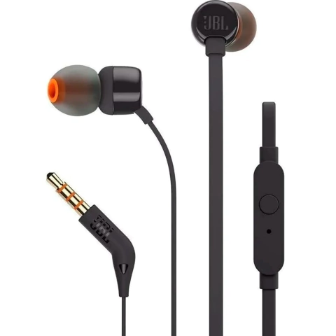 Auriculares C/Mic JBL T110 Negro - comprar online