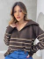 Imagem do Blusa Listrada Tricot Manga Longa