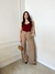 calça alfaiataria pantalona bege - comprar online