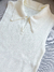 blusa regata polo tricot off white - MAEMI STORE
