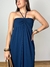 Vestido longo fluido Azul Marinho na internet