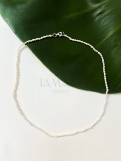 Choker Mini Pérolas Barrocas (Branca) na internet