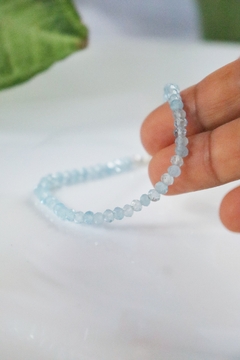 Pulseira Água Marinha - Prata 925