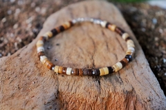 Pulseira -Integridade -Jaspe Madeira e Prata 925