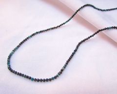 Colar crisocola azul 2mm