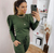 CONJUNTO MOLETINHO CLARA BLUSA MANGA PRINCESA + JOGGER ( COR VERDE MILITAR)