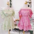 Vestido MARÍLIA NO CREPE ( ESTAMPA ESTRELAS/FUNDO COR LAVANDA ) - Melrose Brasil | Conectada com Você