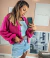 CASAQUINHO TRICOT VALÉRIA C/ FIO LUREX PINK na internet