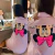 Vestido/Camisa MB No Tricoline / Botões na frente ( Listrado Rosa/Branco/MInnie)