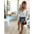 SHORT DESTROYED CARLA LADY ROCK( JEANS MÉDIO) - loja online