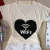 T-shirt WIFI Bordada em Pérolas ( Cor OFF) - comprar online