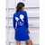 Vestido GABY NA MALHA COM ELASTANO/ MANGA LONGA/SILK MICKEY NAS COSTAS - comprar online