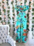 Conjunto Camila Cropped + Calca Pantalona na Viscose ( COR VERDE CARIBE) - comprar online