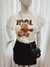 T-shirt Emily IDOL URSINHO /DETALHE NA MANGUINHA EM CHIFFON E RENDA( COR OFF) na internet