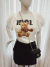 T-shirt Emily IDOL URSINHO /DETALHE NA MANGUINHA EM CHIFFON E RENDA( COR OFF) na internet