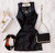 Vestido Mariana No Couro Eco / ZÍPER NAS COSTAS ( Preto) - comprar online