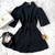 VESTIDO MB Alice NO CREPE /ACOMPANHA SHORT POR BAIXO DO PRÓPRIO TECIDO (COR PRETO)