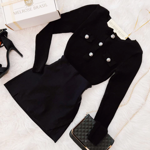 SAIA Lalá no bengaline (short apenas por baixo) COR PRETA