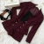 BLAZER MALÚ NA ALFAIATARIA PREMIUM/TODO FORRADO/BOTÃO DOURADO ( COR MARSALA)