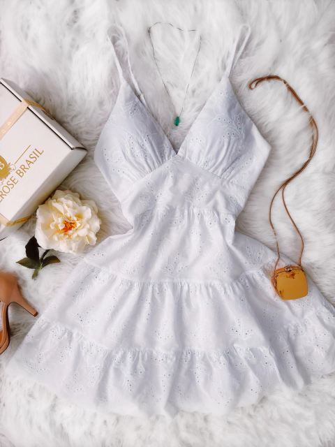 VESTIDO MB MARIA EDUARDA/TODO NA LAISE/POSSUE BOJO/FORRADO/(COR BRANCO)