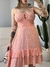 Vestido Fabiana /POSSUE BOJO (COR CORAL) - loja online