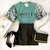 T-shirt DELUXE MERCI D/ MANGA EM PAÊTES( COR VERDE TIFFANY) na internet