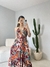 Vestido Indiano Jade Longo na Seda/Detalhes Gold/Costas nua( Floral Kashimir Vinho) - Melrose Brasil | Conectada com Você